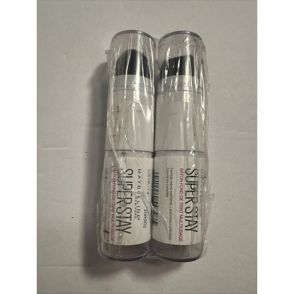 Lot of 2 Maybelline  Super Stay Multi-Use Foundation Stick, 112  Natural Ivory